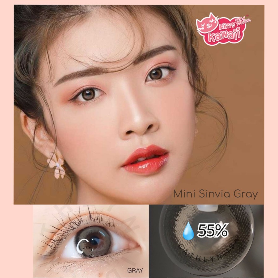 softlens MINI SINVIA by KITTY KAWAII grey brown normal minus