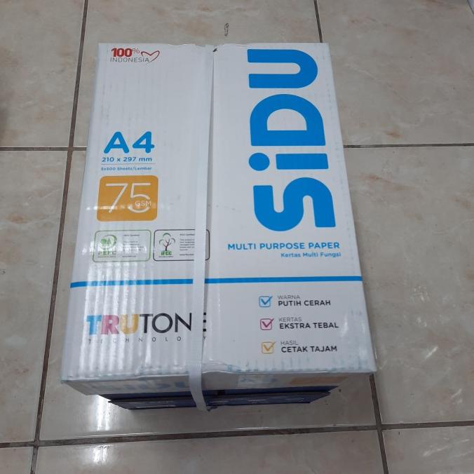 

Kertas HVS A4 75gr Sinar Dunia (1 Dus) / Kertas A4 75gr SIDU Star Seller Termurah