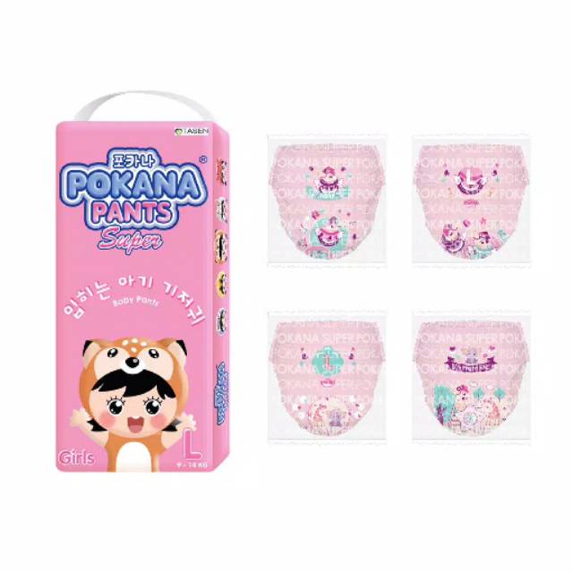 Pampers pokana L pants 26 Girl