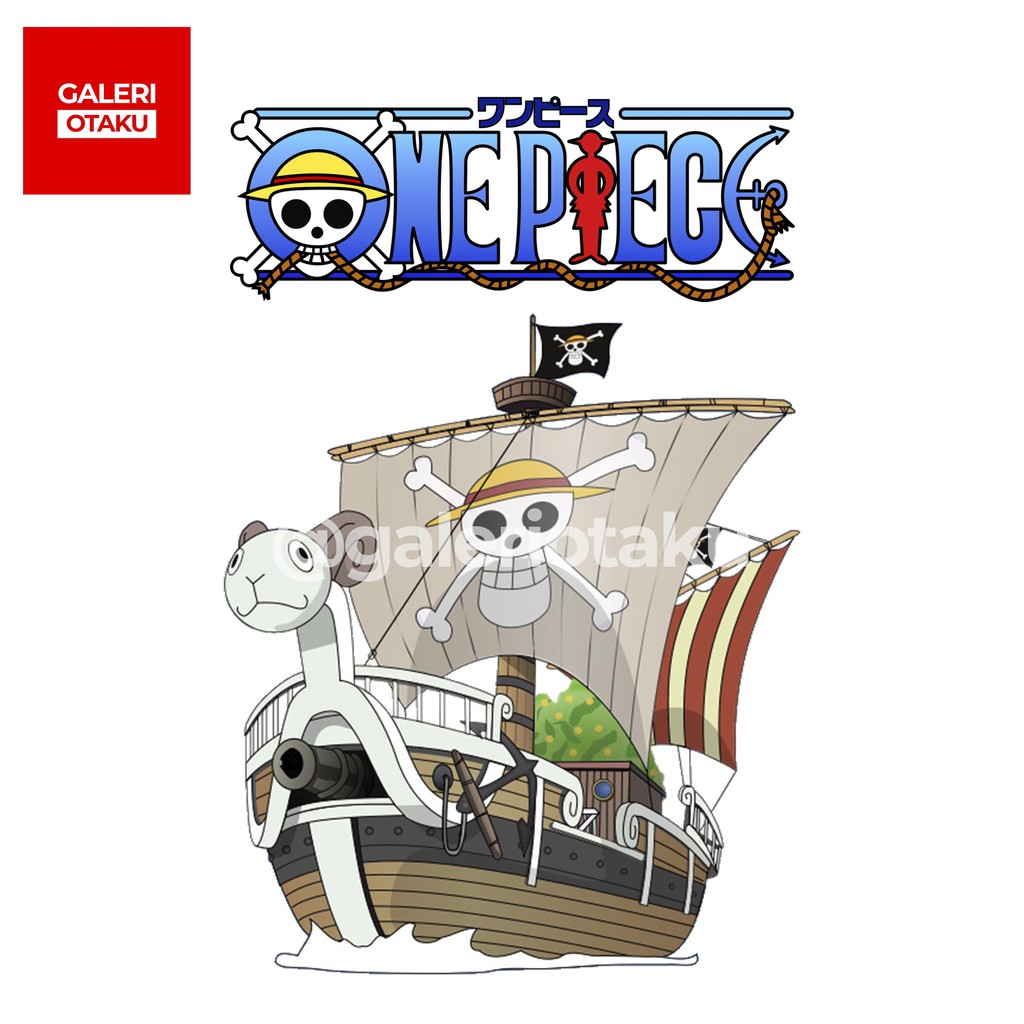 Galeri Otaku Totebag Kanvas Resleting Anime One Piece Going Merry Sublime -  Kanvas Premium Grade A