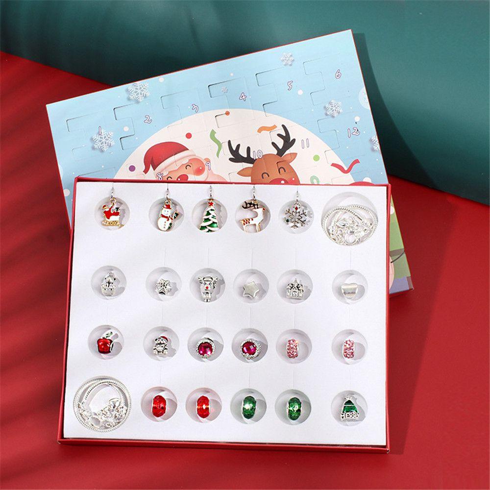 R-bunga Kalender Adven Perhiasan Kreatif Gelang Natal DIY Kit Blind Box