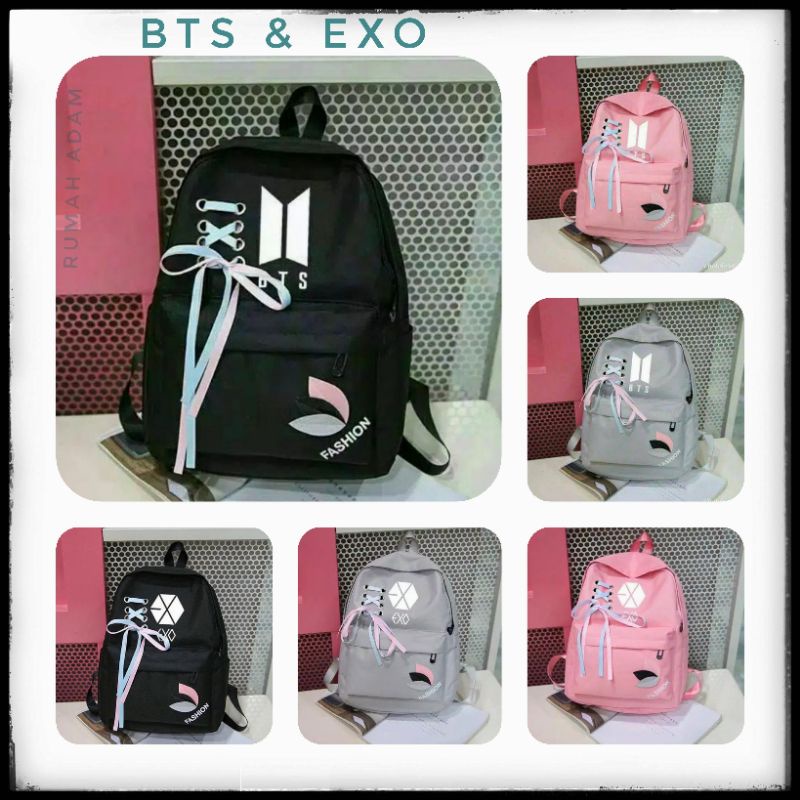 RANSEL BTS DAN EXO-RANSEL SEKOLAH-BACKPACK MURAH