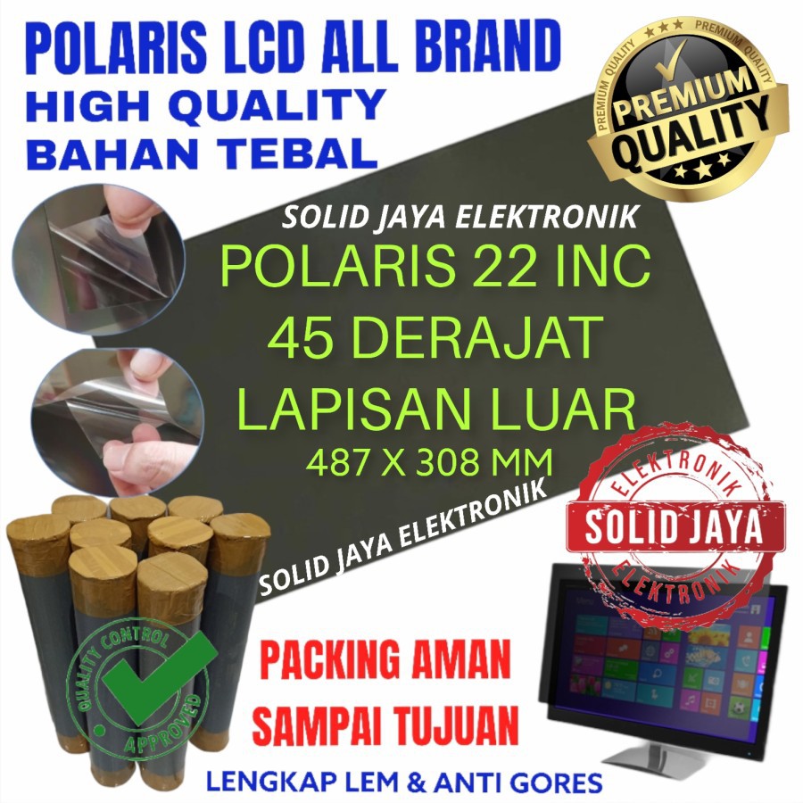 POLARISER POLARIS 22 INC 45 DERAJAT WIDE IN TV LCD LED POLARIZER LUAR DEPAN POLARIS POLARIZED LUAR 45 DERAJAD DRJAT DRAJAD POLARIZ POLARISER POLARIZER POLARIZE POLARIZED 22INCH 22INC 22IN INCH IN 45DERAJAT TV LCD LAPISAN POLARIS PLASTIK INCH