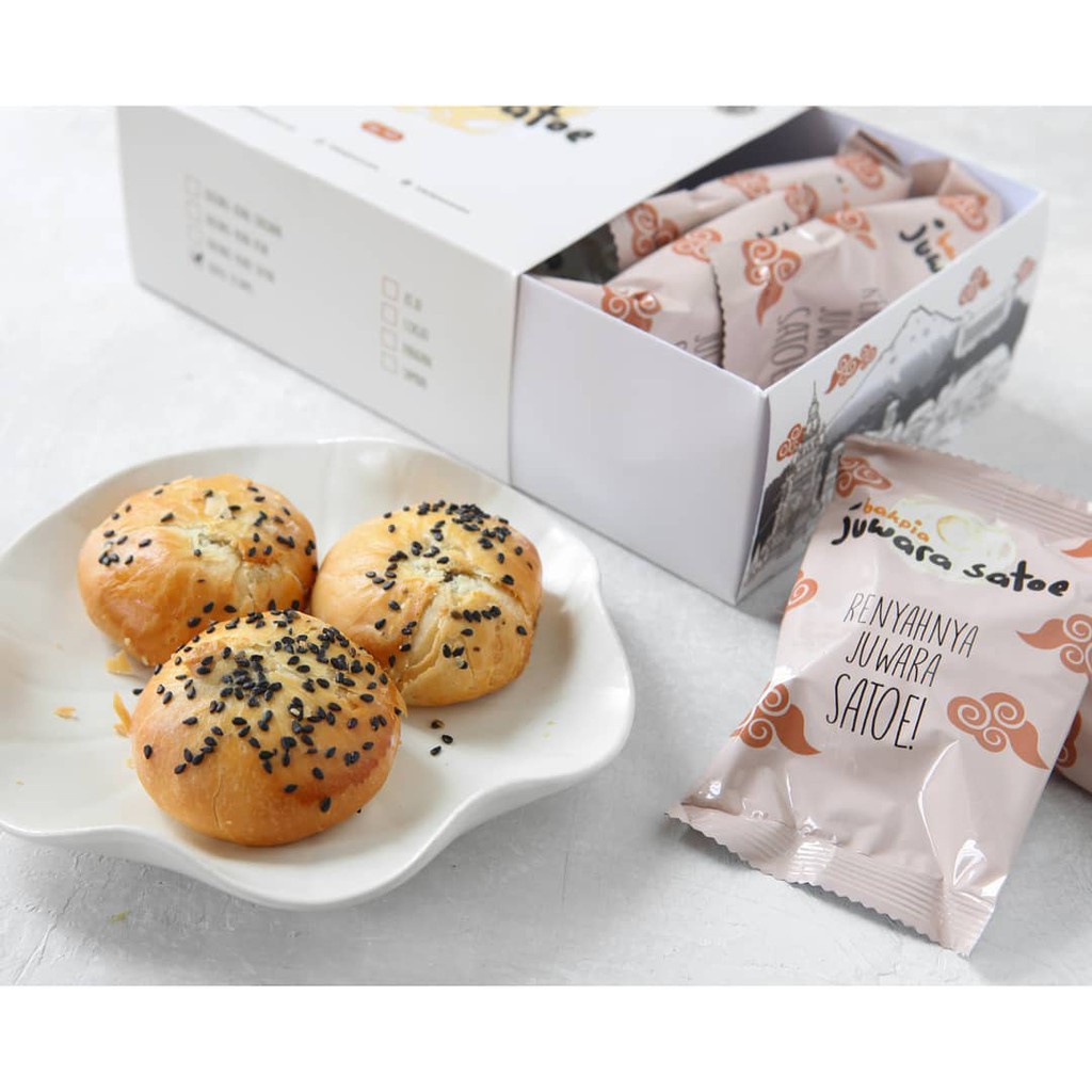 [ 4 BOX ] PAKET BUNDLING B (GULA TARIK, BLACK SESAME, MINI SAMBAL, BAKPIA NASTAR)- BAKPIA JUWARA SATOE