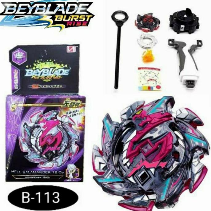 Beyblade Burst Booster Hell Salamander 12 Op Grip Handle Launcher B113