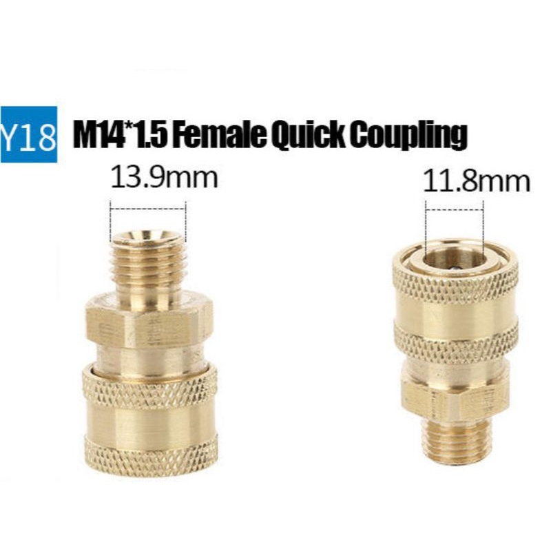 G1/4 Male Quick Release Connector Coupler Fitting for High Pressure Washer 1.5mm 