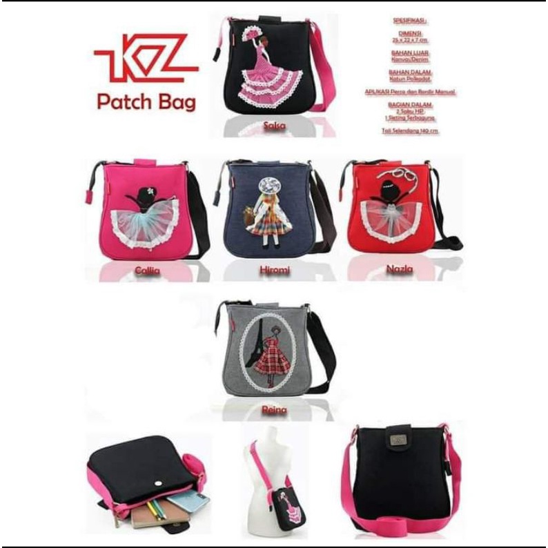 Sling Bag Unik Patch Bag Kabizaku
