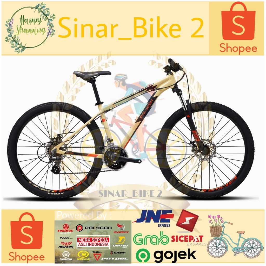 Sepeda Gunung 27,5Inch Polygon Cascade 3 Alloy Garansi Frame 5tahun (Gosend/Grab)