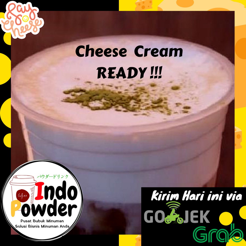 PREMIUM Topping Cream Cheese Tea 1 Kg / Cheese Tea Foam Powder / Cream Cheese 1Kg / Cream Cheese Tea