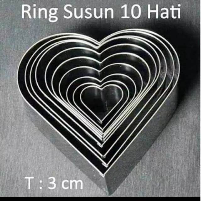 

RING CUTTER HATI CAKE / RING CUTTER LOVE