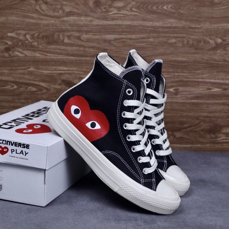 Sepatu Chuck Taylor Play CDG High Black