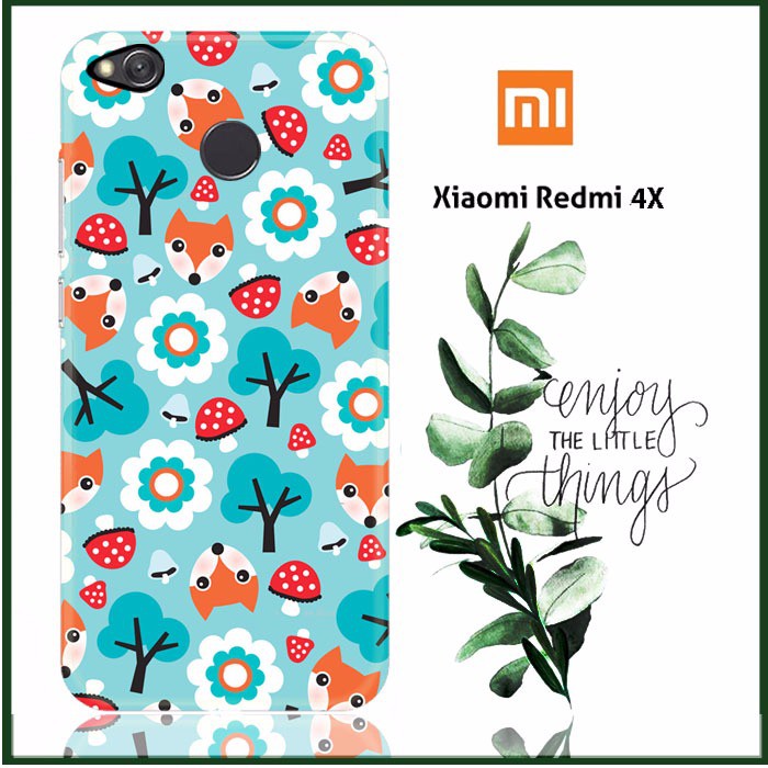 Baby Foxy Fall Pattern E0658 Xiaomi Redmi 4X Full Print 3D Case