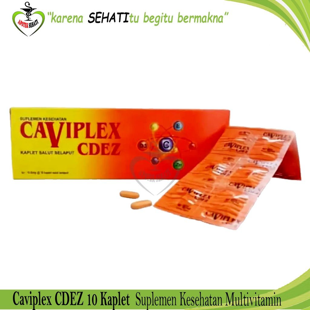 CAVIPLEX CDEZ VITAMIN C D E DAN ZINK SUPLEMEN DAYA TAHAN TUBUH