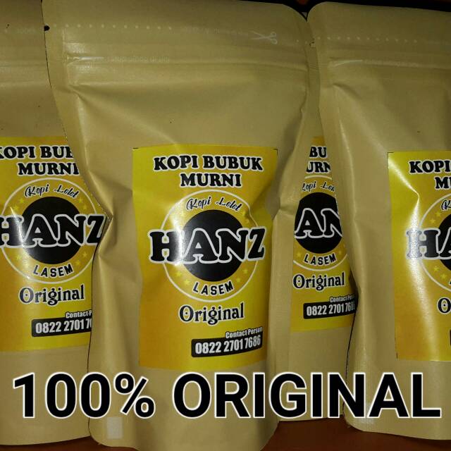 

Hanz Coffee(kopi lelet lasem)100gram