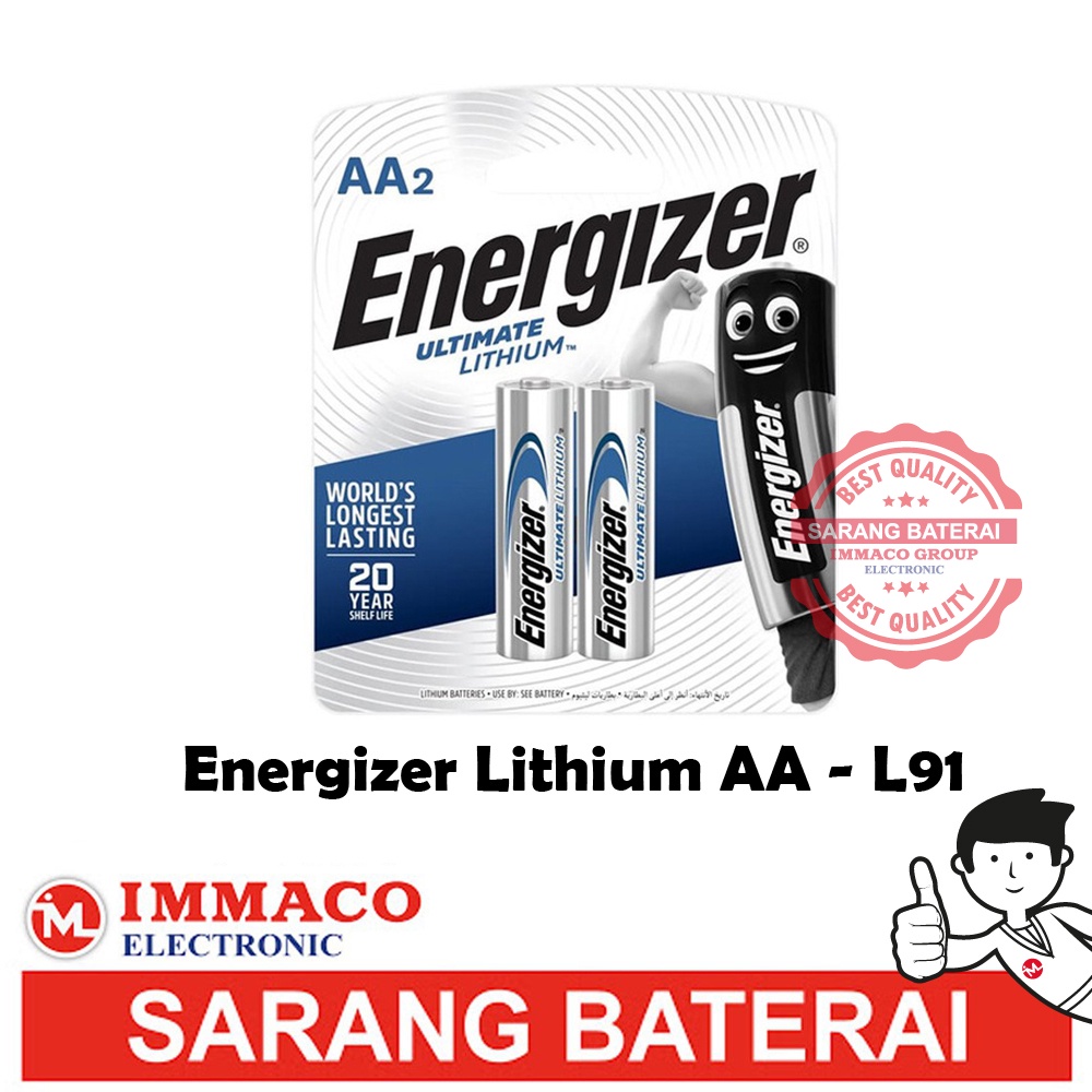 Baterai - Energizer Lithium AA [A2] L91 (isi 2)