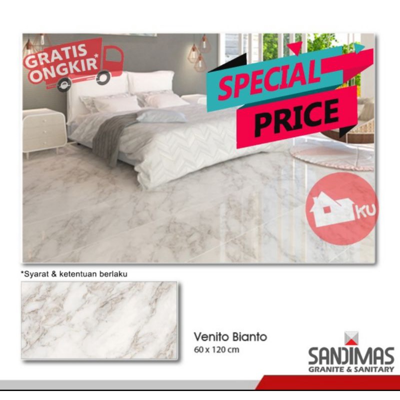 SANDIMAS LANTAI GRANIT VENITO BIANCO (60x120)