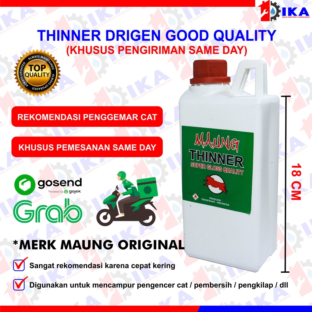 (GRAB/GOSEND ONLY) thinner super gloss tci thiner pengencer cat minyak kayu tiner tinner maung original high quality