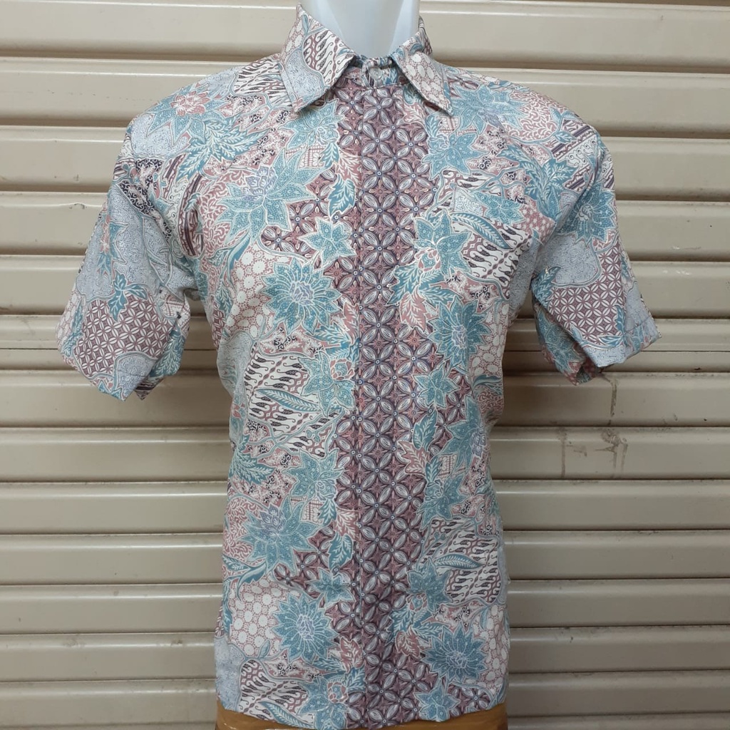 Kemeja Pendek Batik Pria Motif Kipas dan Aneka Motif
