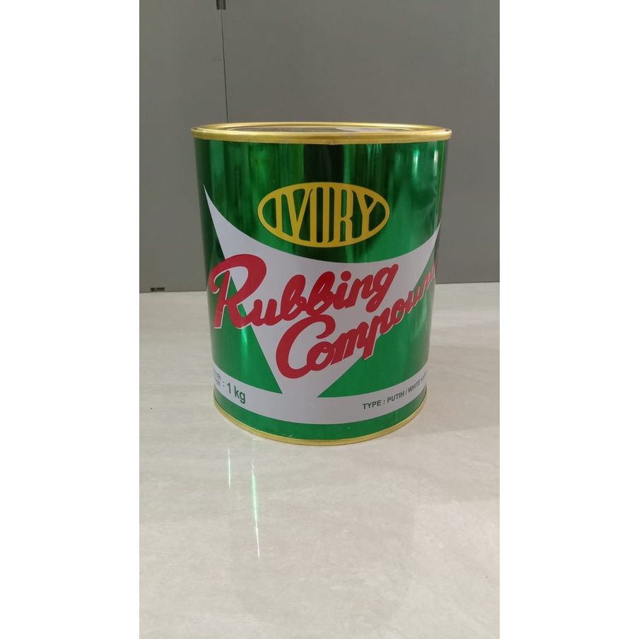 Jual RUBBING COMPOUND IVORY / COMPOUND POLES PUTIH 1KG Shopee Indonesia