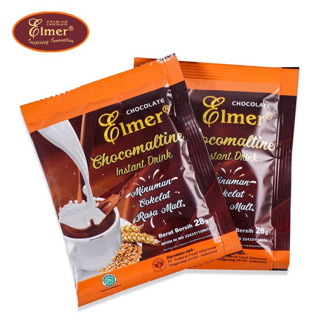 

Elmer Chocomaltine Instant Drink 28 gr @ 10 Sachet