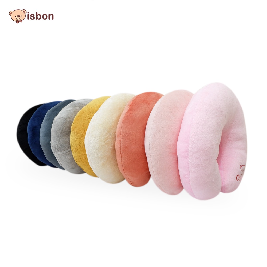 Bantal Leher ISTANA BONEKA Neckrest polos Nyaman untuk traveling jarak jauh neck pillow premium