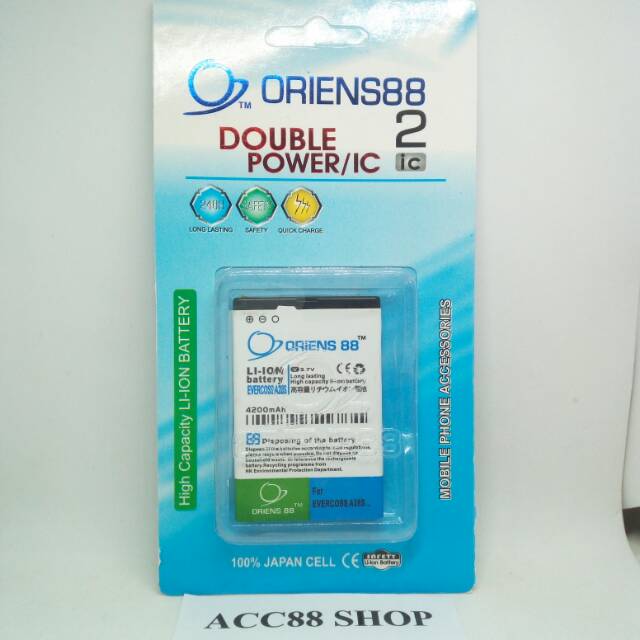 Baterai Batre Battery Double Power OR88/ Oriens88 Evercoss A28S