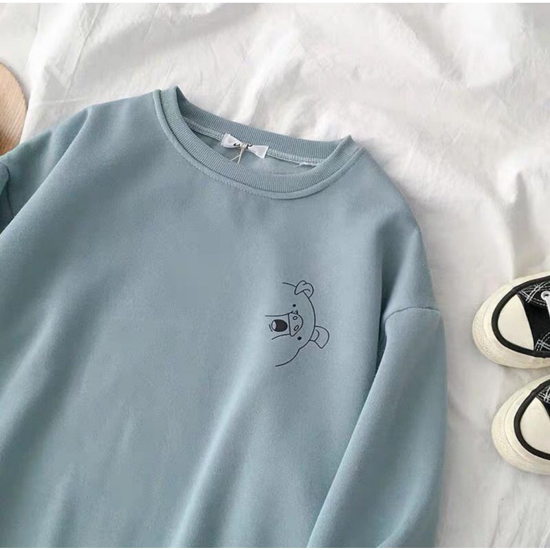 Sweater Oversize Basic Oblong | Pigie Sweater Crewneck | Style Korea Size M.L.XL