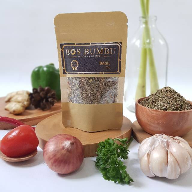 Basil 25gr / Bos Bumbu / Rempah / Premium Quality