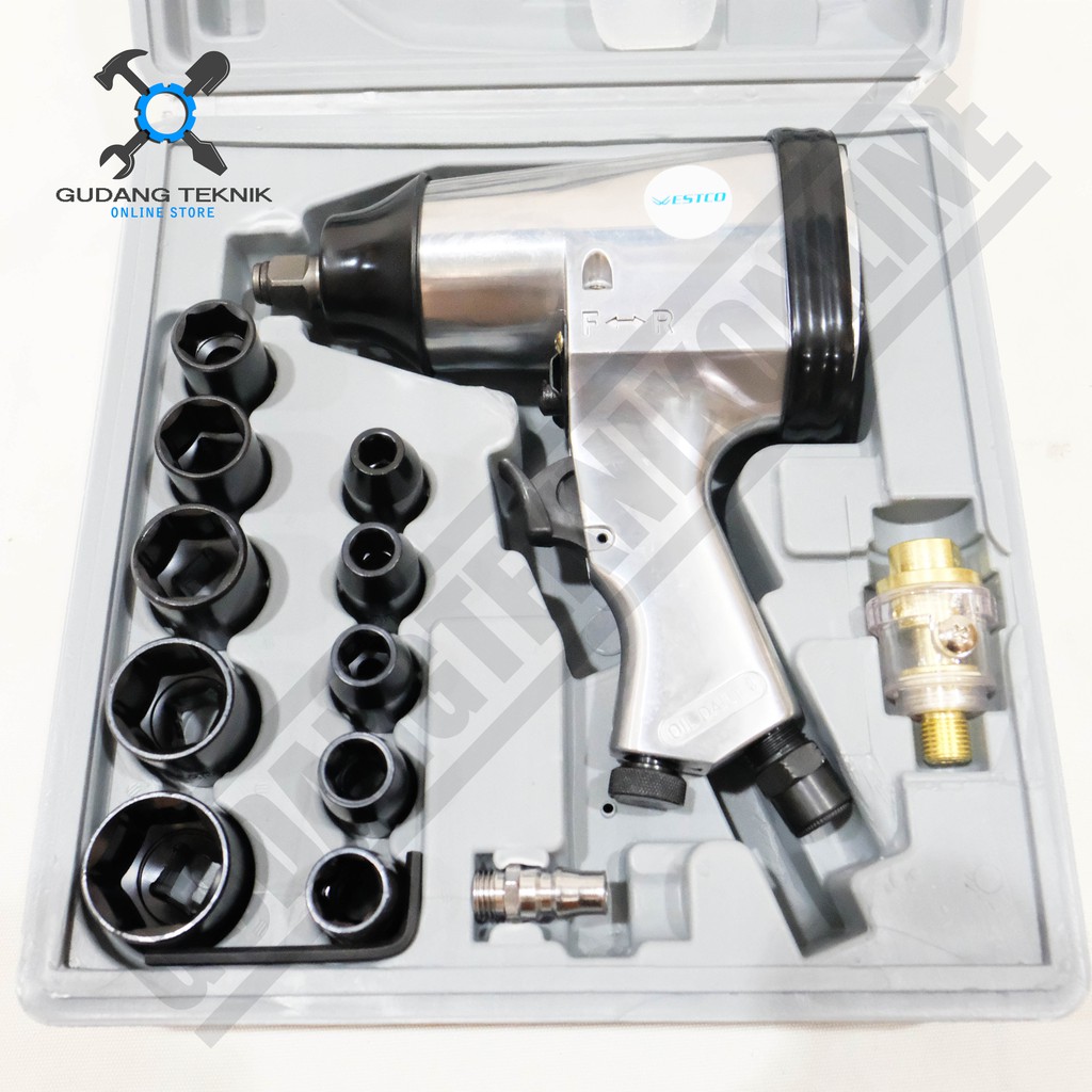 Air Impact Wrench Kit WESTCO 1/2&quot; Alat Buka Baut Angin 1/2 inch