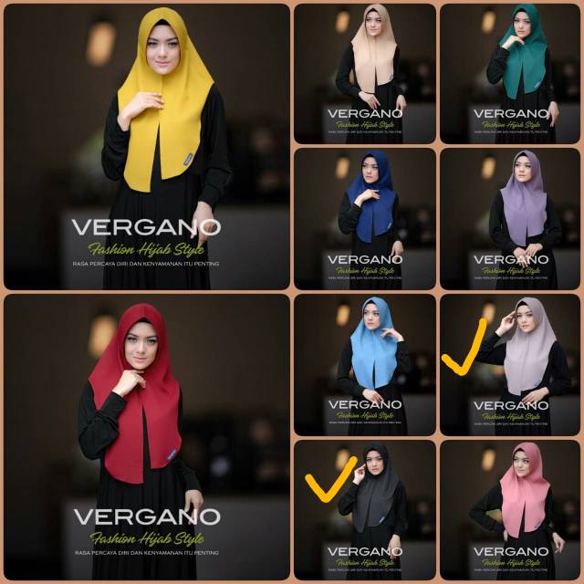 VERGANO HIJAB STYLE _ hijab jilbab hoodie warna navy