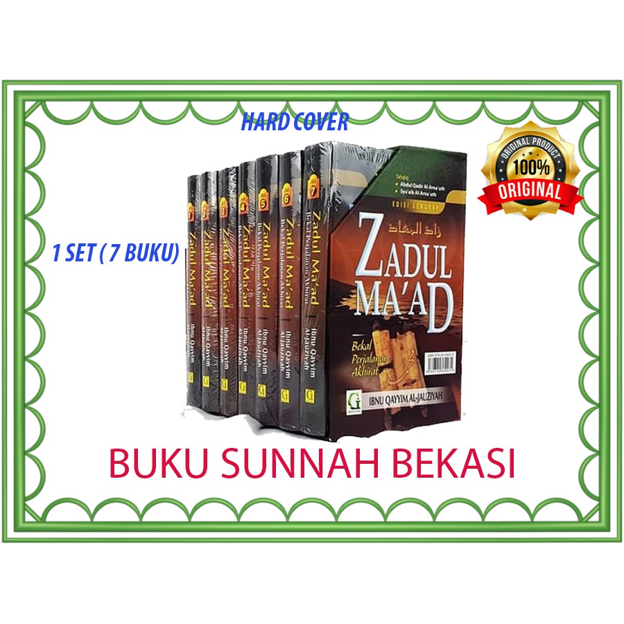 1 set 7buku ZADUL MA'AD | GRIYA ILMU | BEKAL PERJALANAN AKHIRAT | Zadul Maad