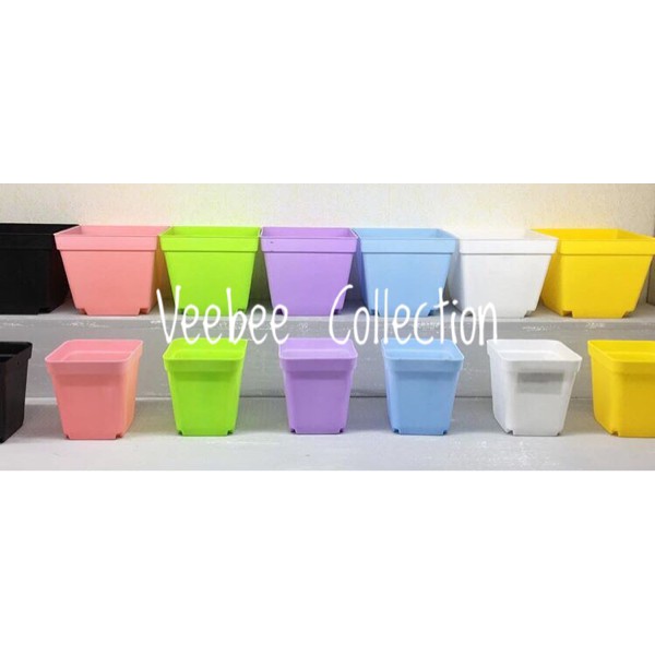 Vas kotak polos besar/ vas plastik kotak polos besar