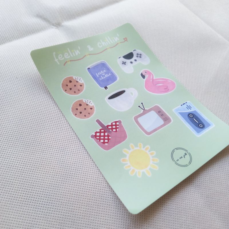 

FEELIN' & CHILLIN' series - Sticker Sheet A6