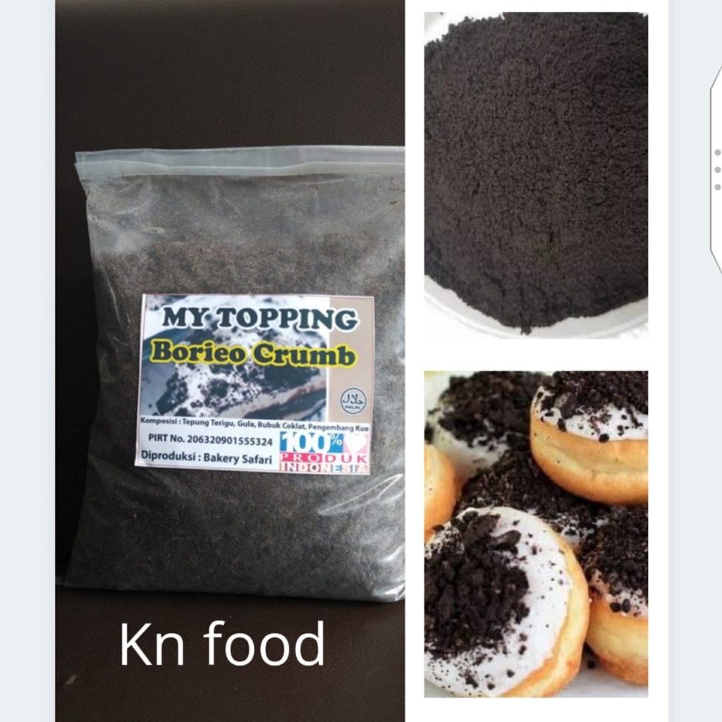 

Best Seller Black Cookie Crumb Borieco 5 Kg My Topping Borieco Crumb