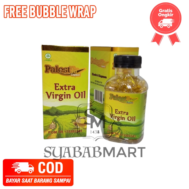 Minyak Zaitun Palestin Kapsul | Zaitun Extra Virgin Olive Oil BPOM | ASLI Minyak Zaitun Palestine