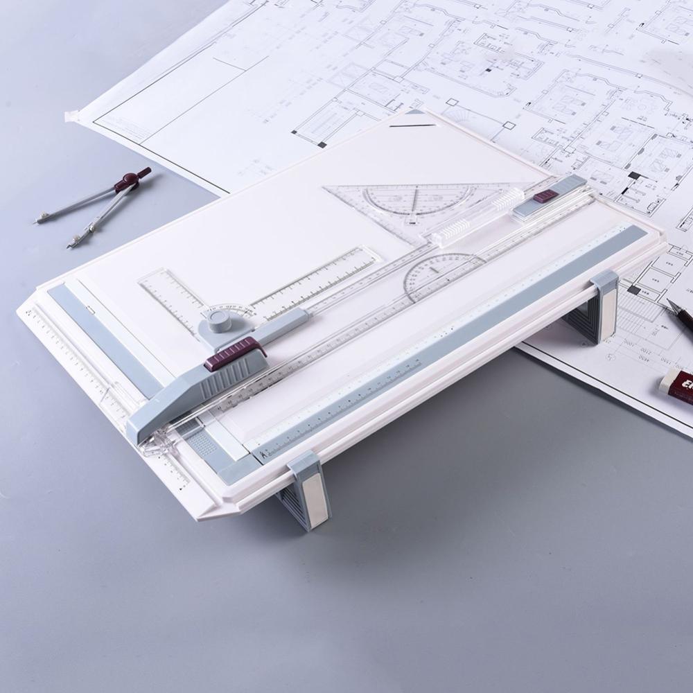 Timekey Set Penggaris Meja Arsitektural A3 Sudut Adjustable V1Y4