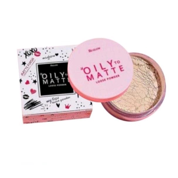 LOOSE POWDER OILY TO MATTE MS GLOW ( BEDAK TABUR MS GLOW ORI )