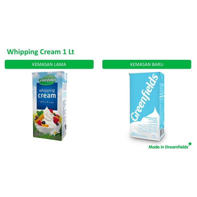 

(BISA COD) WHIPPING CREAM GREENFIELDS 1000 ML