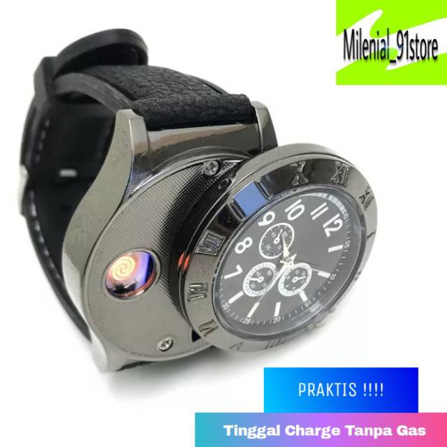 Jam Tangan Korek Jam Tangan Korek Api Jam Tangan Pria Korek Elektrik Usb Jam Tangan Pria Murah