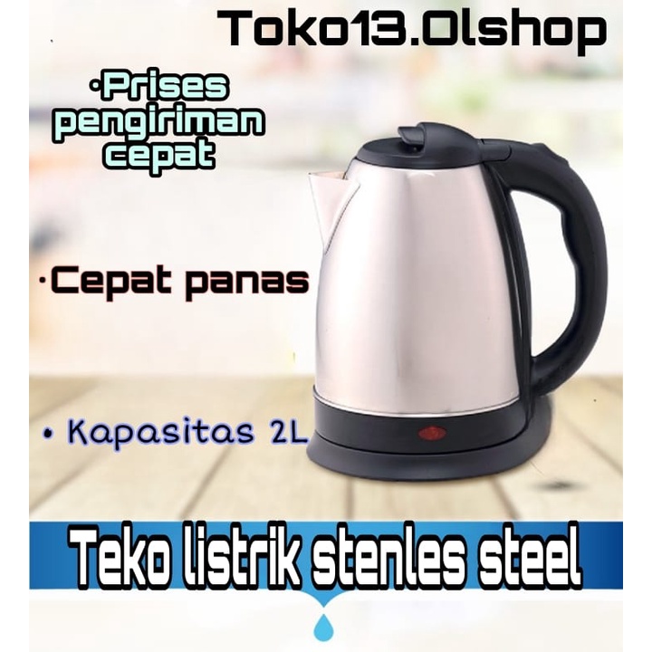 Teko Listrik 2L Kettle Electric Kettel Listrik 350W Pemanas air⭐ Toko13 ⭐