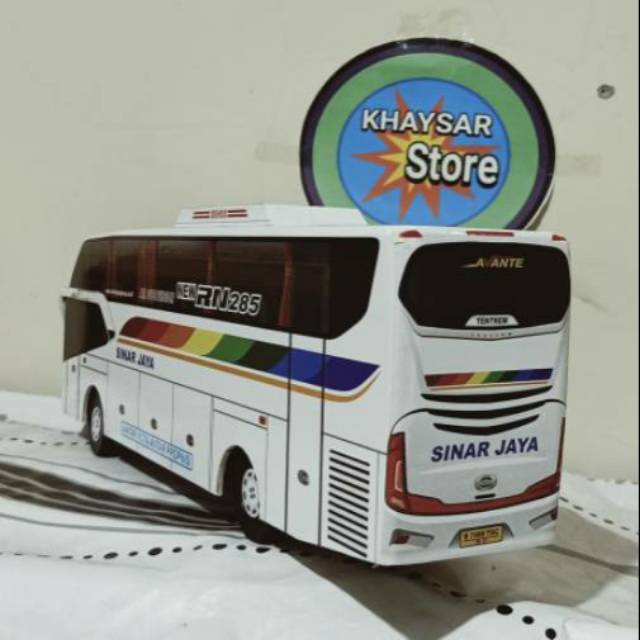 Miniatur bus bis sinarj jaya avante