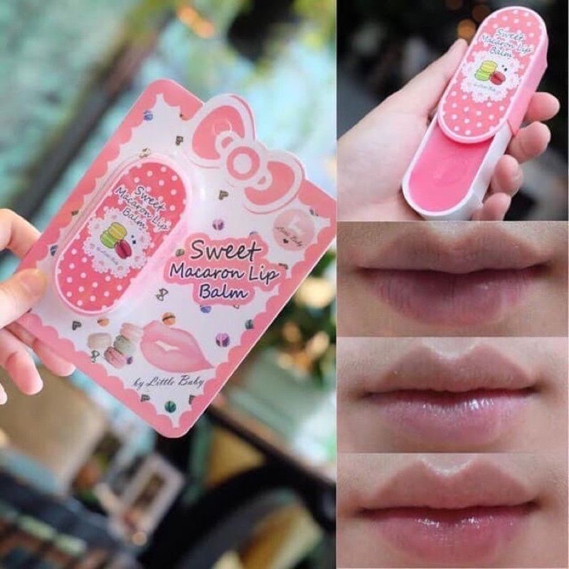 ✿ELYSABETHME✿ The body Culture sweet macaron lip balm pink bibir lips original import made in thailand