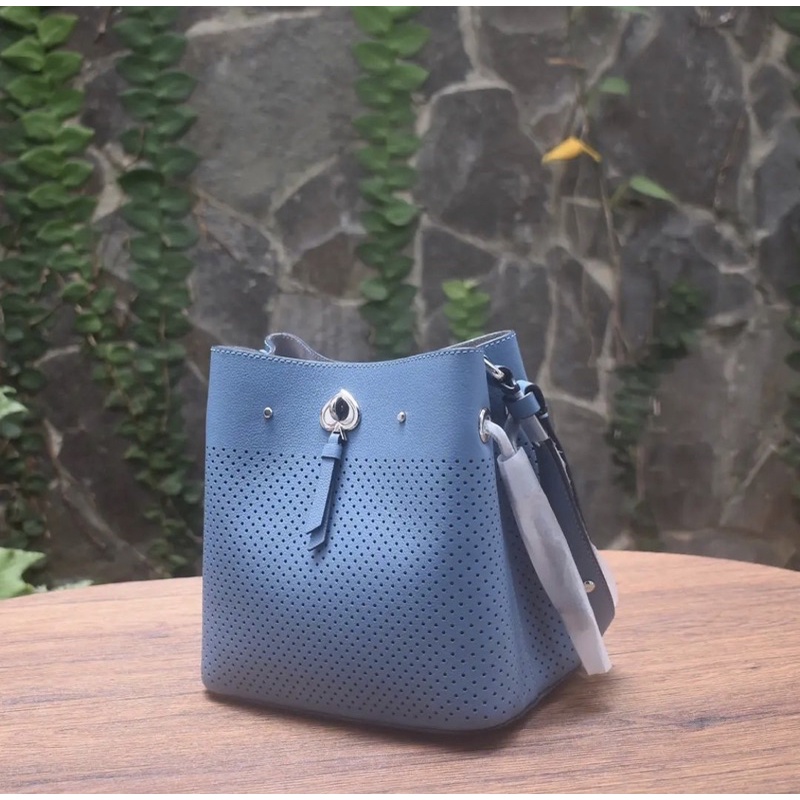 KS MARTI LEATHER SMALL BUCKET PERF NIAGARA