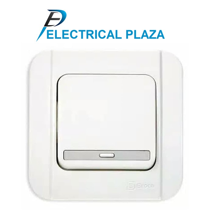 Broco Galleo Saklar Tunggal Putih [G161] Switch Single Cetekan Lampu Engkel [G161-55S] Original SNI