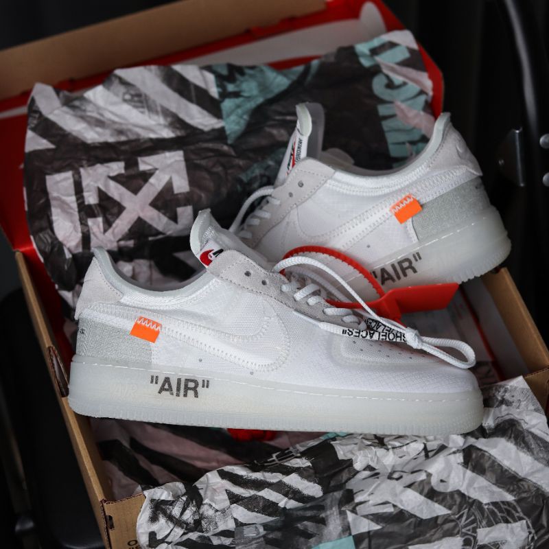 Nike air force 1 off white pure white / Sepatu nike / Sepatu pria