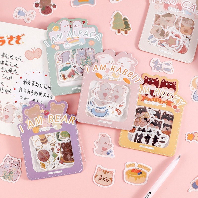 

[Tarras.Me] Sticker I Am Animal Cute DIY Dairy ScrapBook