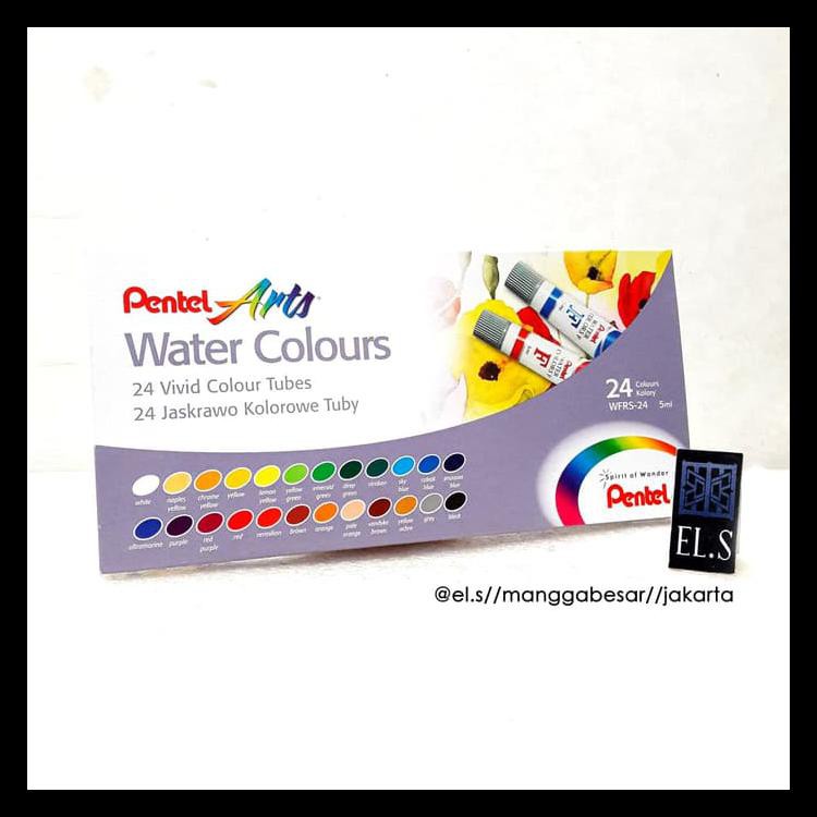 

BAYAR DITEMPAT PENTEL WATER COLOR 24 WARNA ( CAT AIR ) KODE 1132