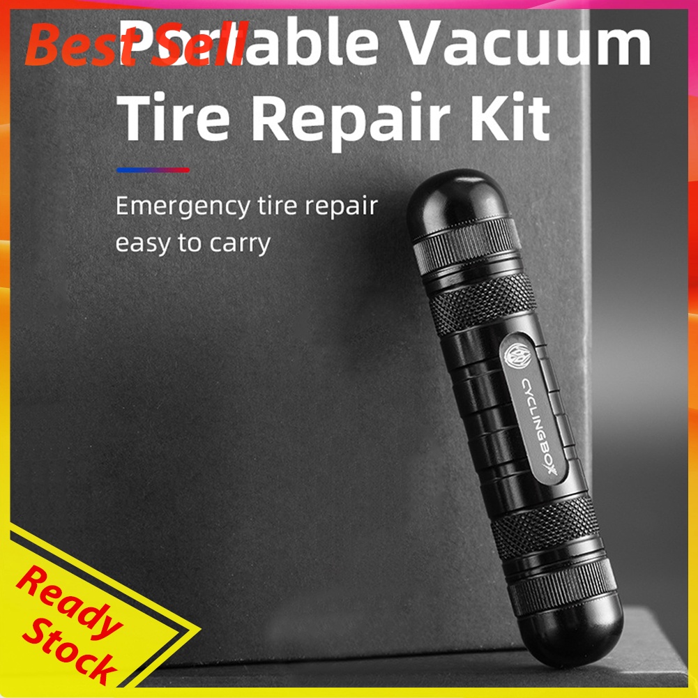 CYCLINGBOX Bicycle Tubeless Tire Repair Kit Bike Tyres Rubber Stripes Tools