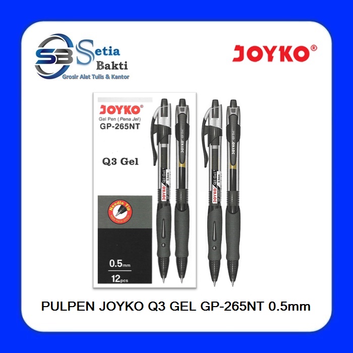 

JOYKO Q3 Gel Pulpen Gel Ink GP 265NT 0.5 mm Needle Tip - 1 Pcs