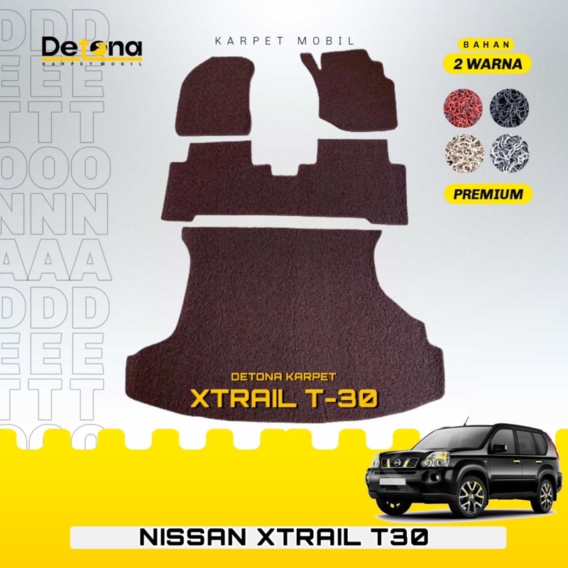 Karpet Mobil Mie PREMIUM NISSAN XTRAIL T30 2000-2007 / Karpet Mie Mobil PREMIUM NISSAN XTRAIL T30 20